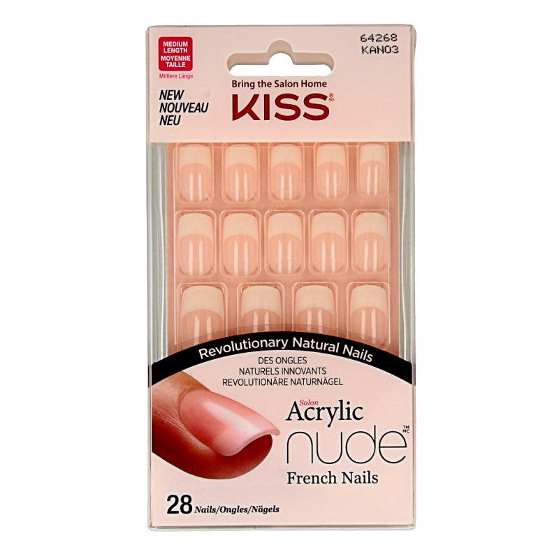 Kiss French nude acrylic nails cashmere 1 Set