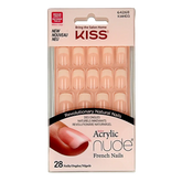 Kiss French nude acrylic nails cashmere 1 Set