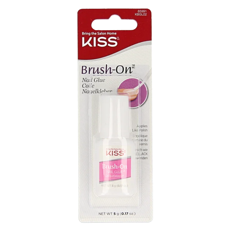 Kiss Nail glue brush on 1 Stuks