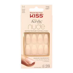 Kiss French nude acrylic nails leilani 1 Set