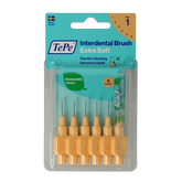 TePe Interdentale rager extra soft licht oranje maat 1 6 Stuks