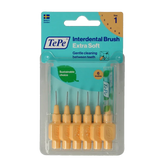TePe Interdentale rager extra soft licht oranje maat 1 6 Stuks