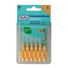 TePe Interdentale rager extra soft licht oranje maat 1 6 Stuks
