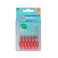 TePe Interdentale rager extra soft licht rood maat 2 6.00 Stuks