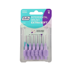 TePe Interdentale rager extra soft licht lila maat 6 6 Stuks