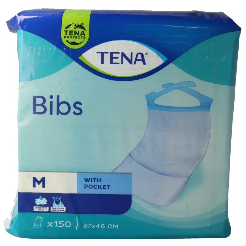 Tena Bibs 37 x 46cm 150 Stuks