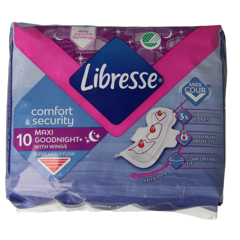 Libresse maxi goodnight 10 Stuks