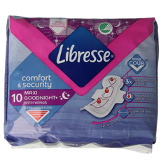 Libresse maxi goodnight 10 Stuks
