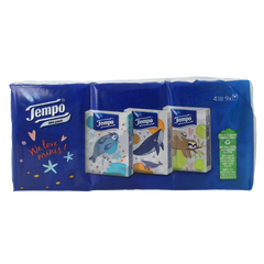 Tempo Tempo zakdoekje mini 4 laags 9 Stuks