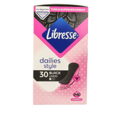 Libresse Inlegkruisjes normaal black 30 Stuks