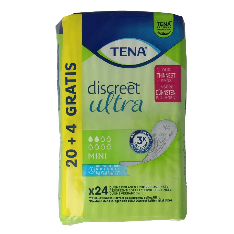 Tena Discreet ultra pads mini 24 Stuks