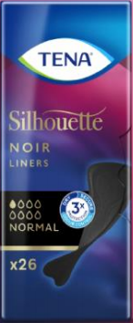 Tena Silhouette noir liner 26 Stuks