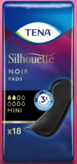Tena Silhouette noir mini pad 18.00 Stuks