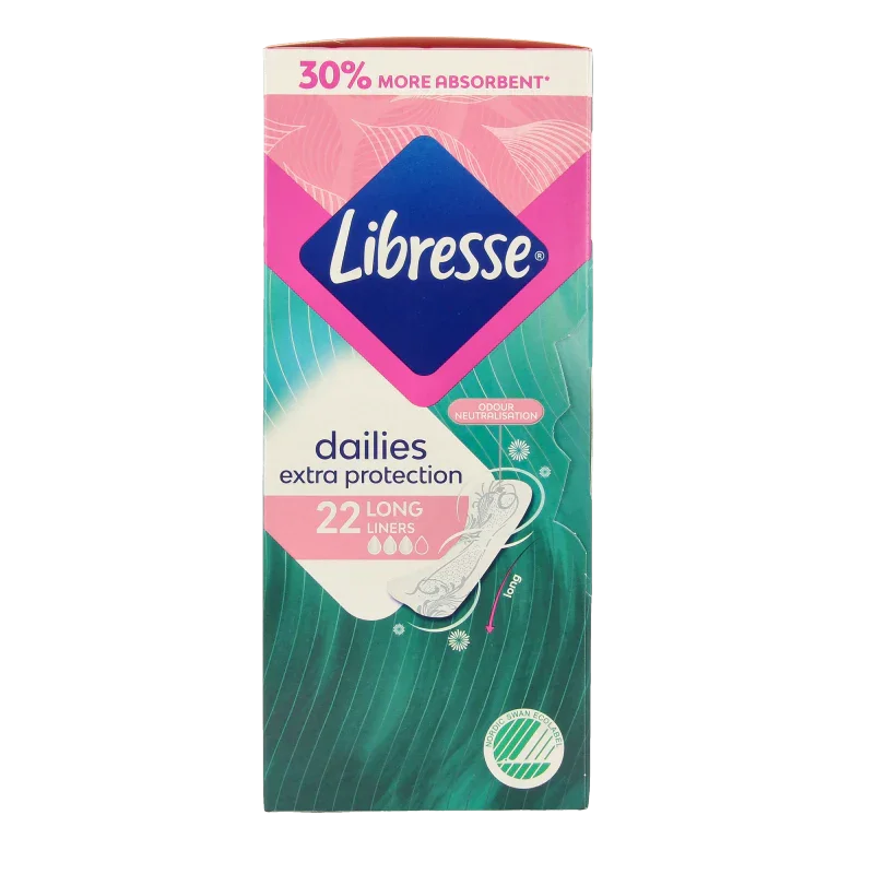 Libresse Inlegkruisjes extra protect long 22 Stuks