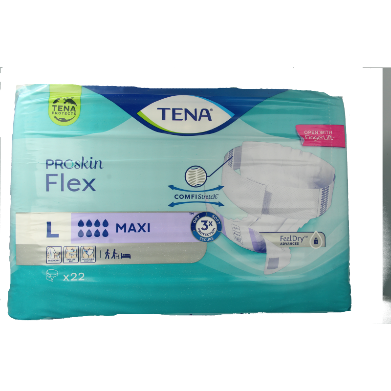 Tena Proskin flex maxi L 22.00 Stuks