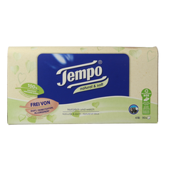 Tempo Tissue box natural & soft 4-laags 90 Stuks
