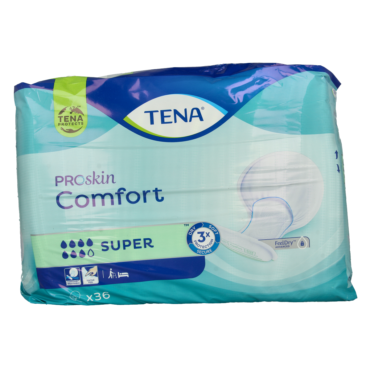 Tena Proskin comfort super 36.00 Stuks