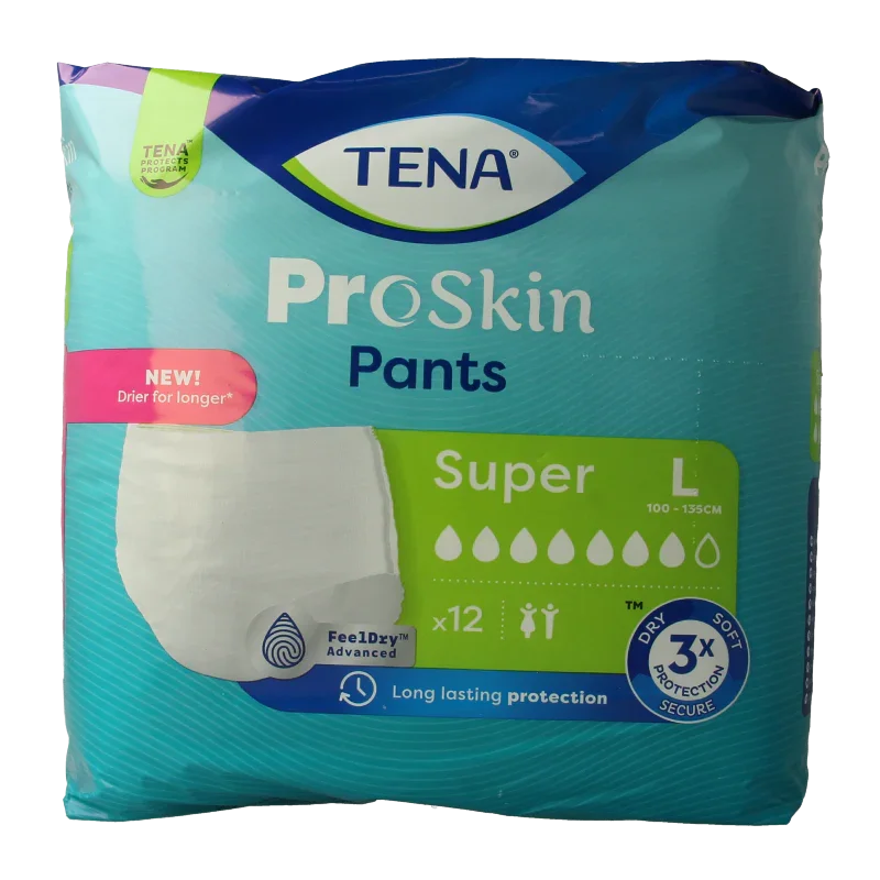 Tena Proskin pants super L 12 Stuks