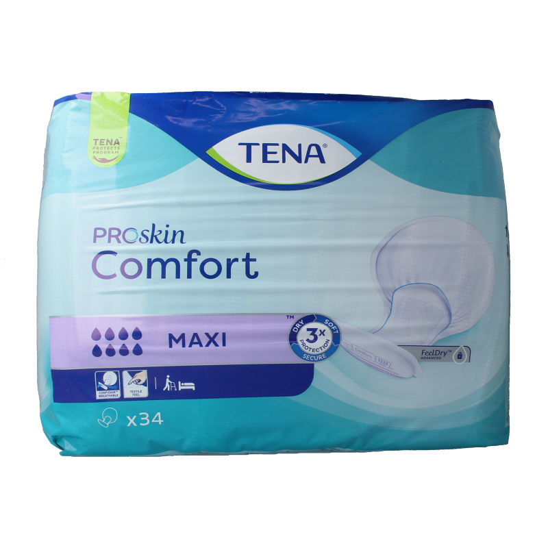 Tena Proskin comfort maxi 34.00 Stuks