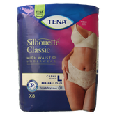 Tena Silhouet plus high waist creme L 8.00 Stuks