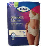 Tena Silhouet plus high waist creme L 8 Stuks