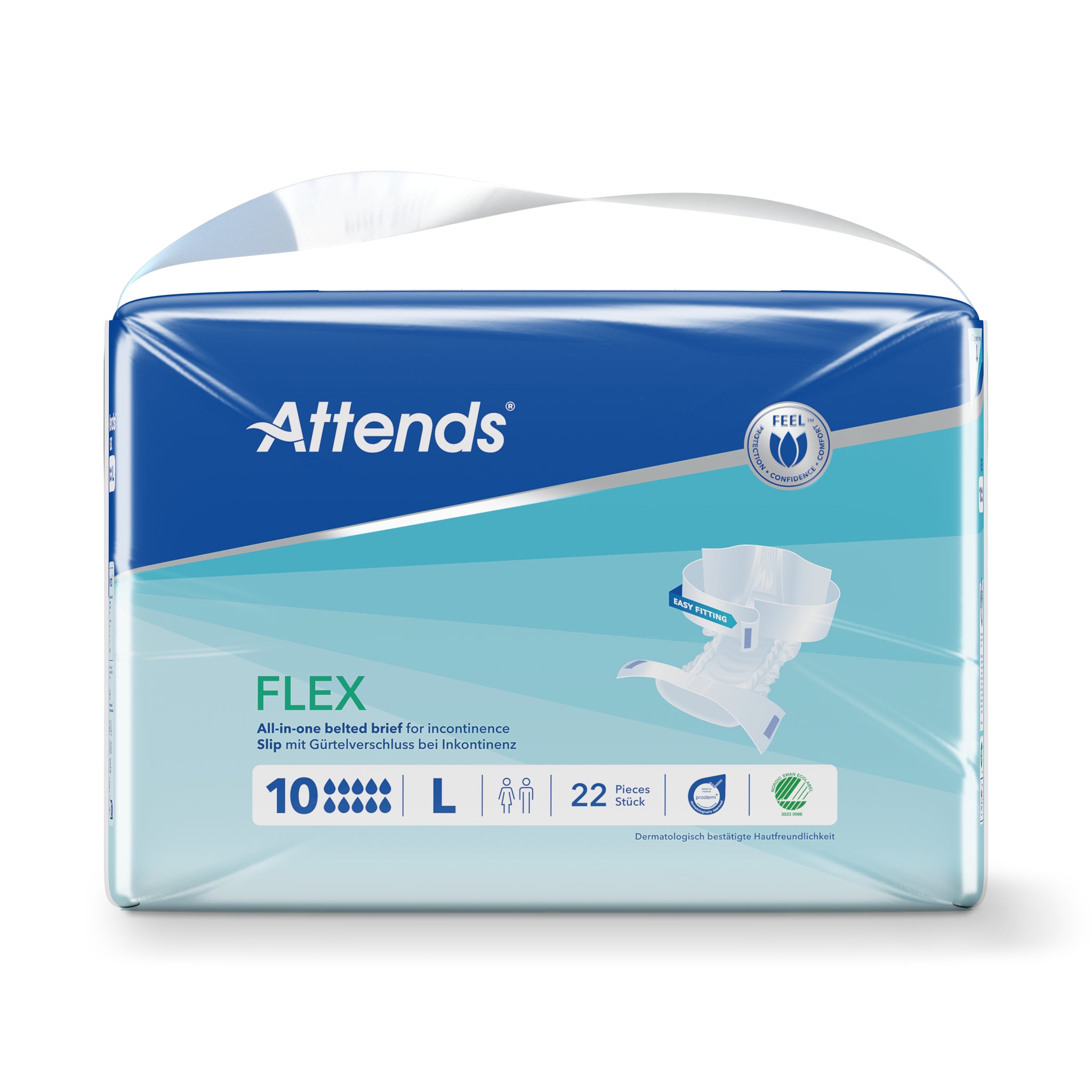 Attends Flex 10 maat L 85-125cm 22 Stuks