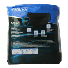 Attends Men discreet underwear zwart maat M 10 Stuks