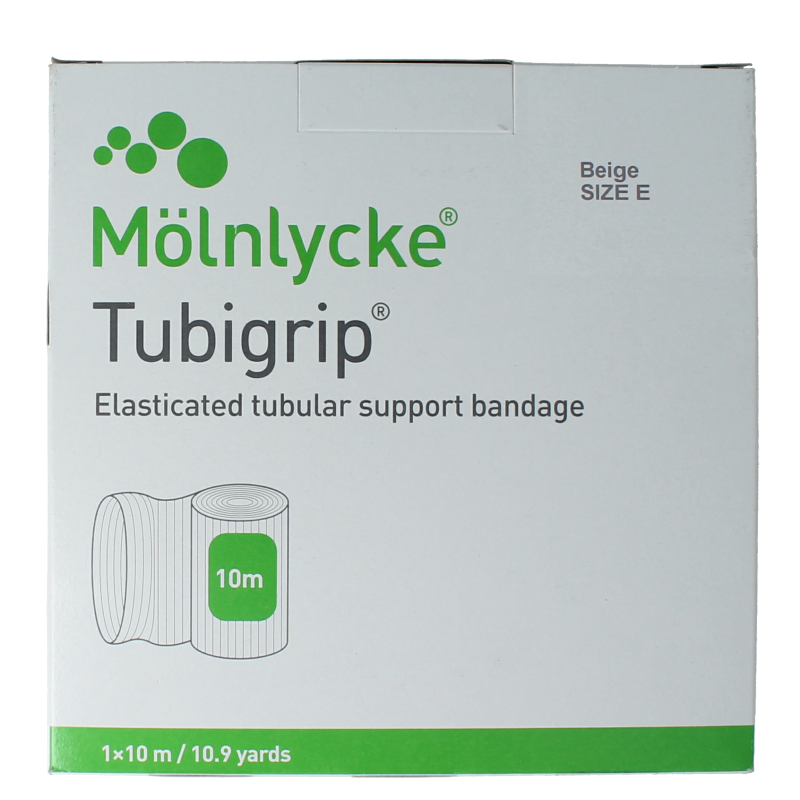 Tubigrip Elastisch buisverband E 10m x 8,75cm huidkleur 1 Stuks