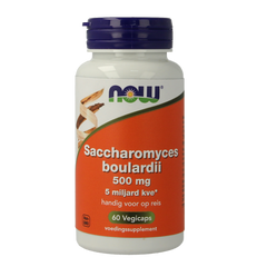 NOW Saccharomyces boulardii 500mg 60 Vegetarische capsules