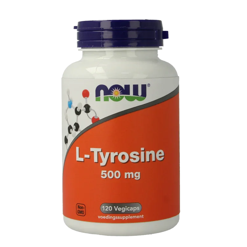 NOW L-Tyrosine 500mg 120 Vegetarische capsules