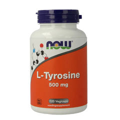 NOW L-Tyrosine 500mg 120 Vegetarische capsules