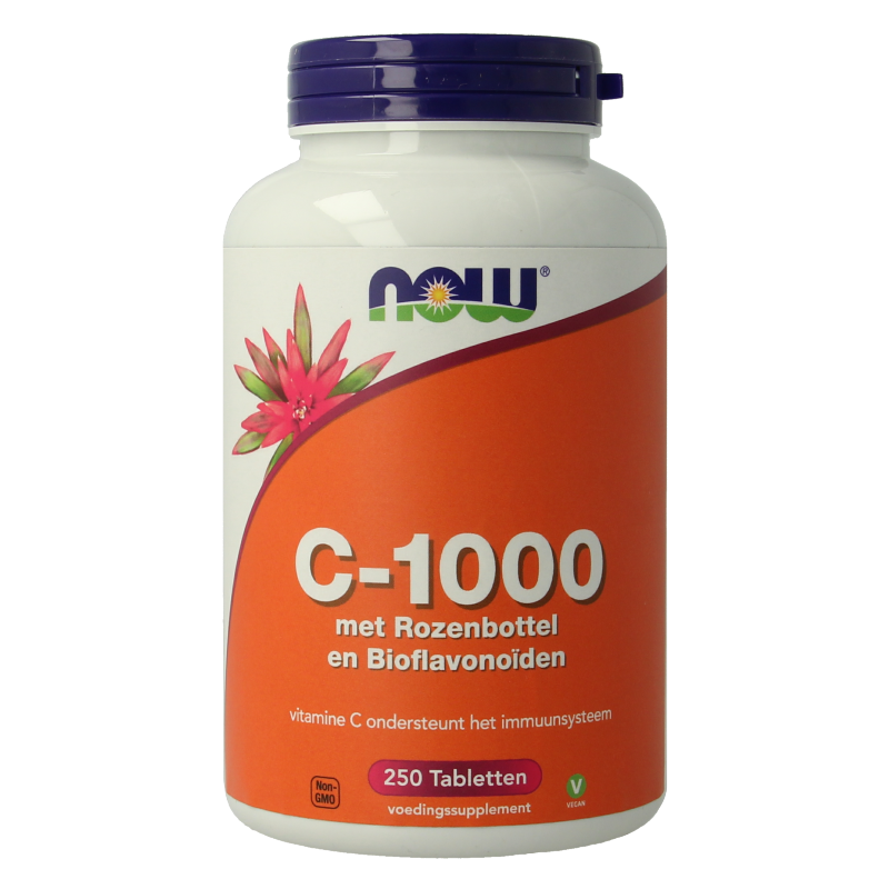 NOW Vitamine C-1000 met rozenbottel en bioflavonoiden 250 Tabletten
