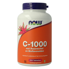 NOW Vitamine C-1000 met rozenbottel en bioflavonoiden 250 Tabletten