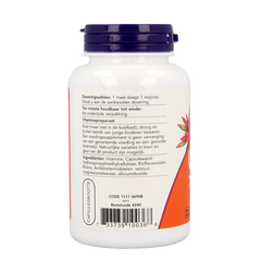 NOW Vitamine C 1000mg bioflavonoiden 100.00 Vegetarische capsules