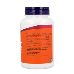 NOW Vitamine C 1000mg bioflavonoiden 100 Vegetarische capsules