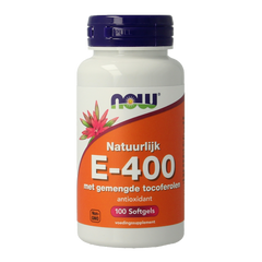 NOW Vitamine E-400 gemengde tocoferolen 100.00 Softgels