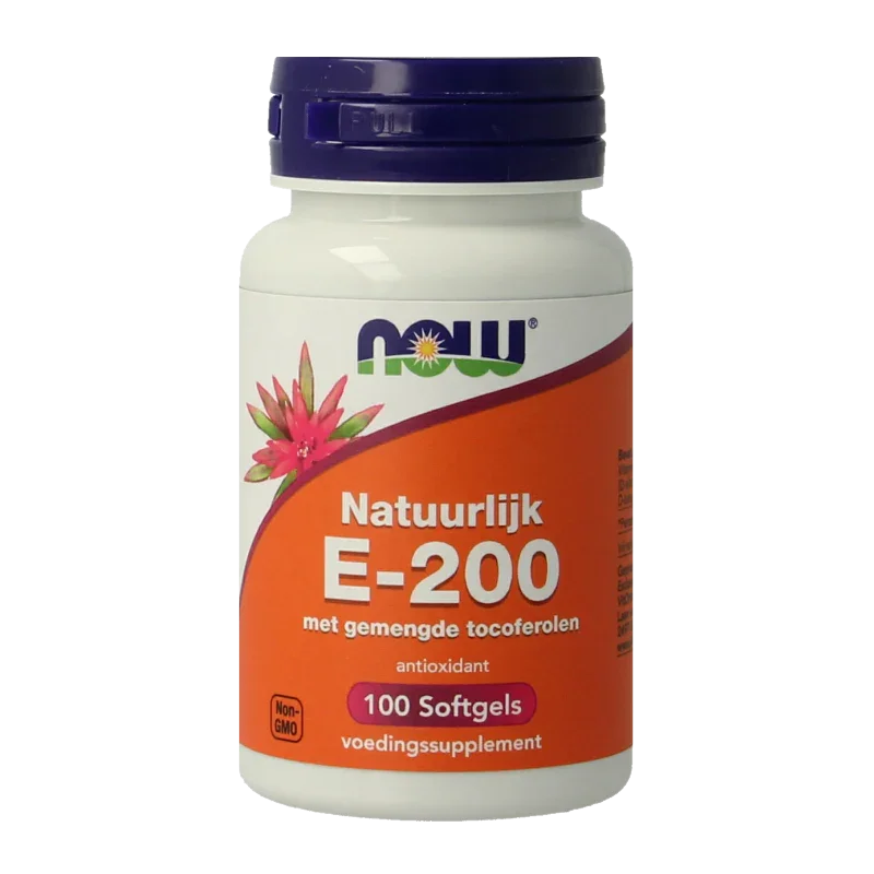 NOW Vitamine E-200 natuurlijke gemengde tocoferolen 100 Softgels