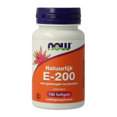 NOW Vitamine E-200 natuurlijke gemengde tocoferolen 100 Softgels
