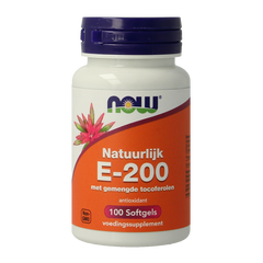 NOW Vitamine E-200 natuurlijke gemengde tocoferolen 100.00 Softgels