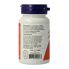 NOW Vitamine E-200 natuurlijke gemengde tocoferolen 100 Softgels