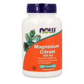 NOW Magnesium citraat 200mg 100.00 Tabletten