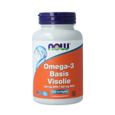 NOW Omega-3 Basis visolie 180mg EPA 120mg DHA 100 Softgels