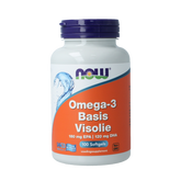 NOW Omega-3 Basis visolie 180mg EPA 120mg DHA 100.00 Softgels