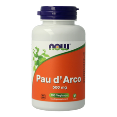 NOW Pau d'arco 500mg 100.00 Vegetarische capsules