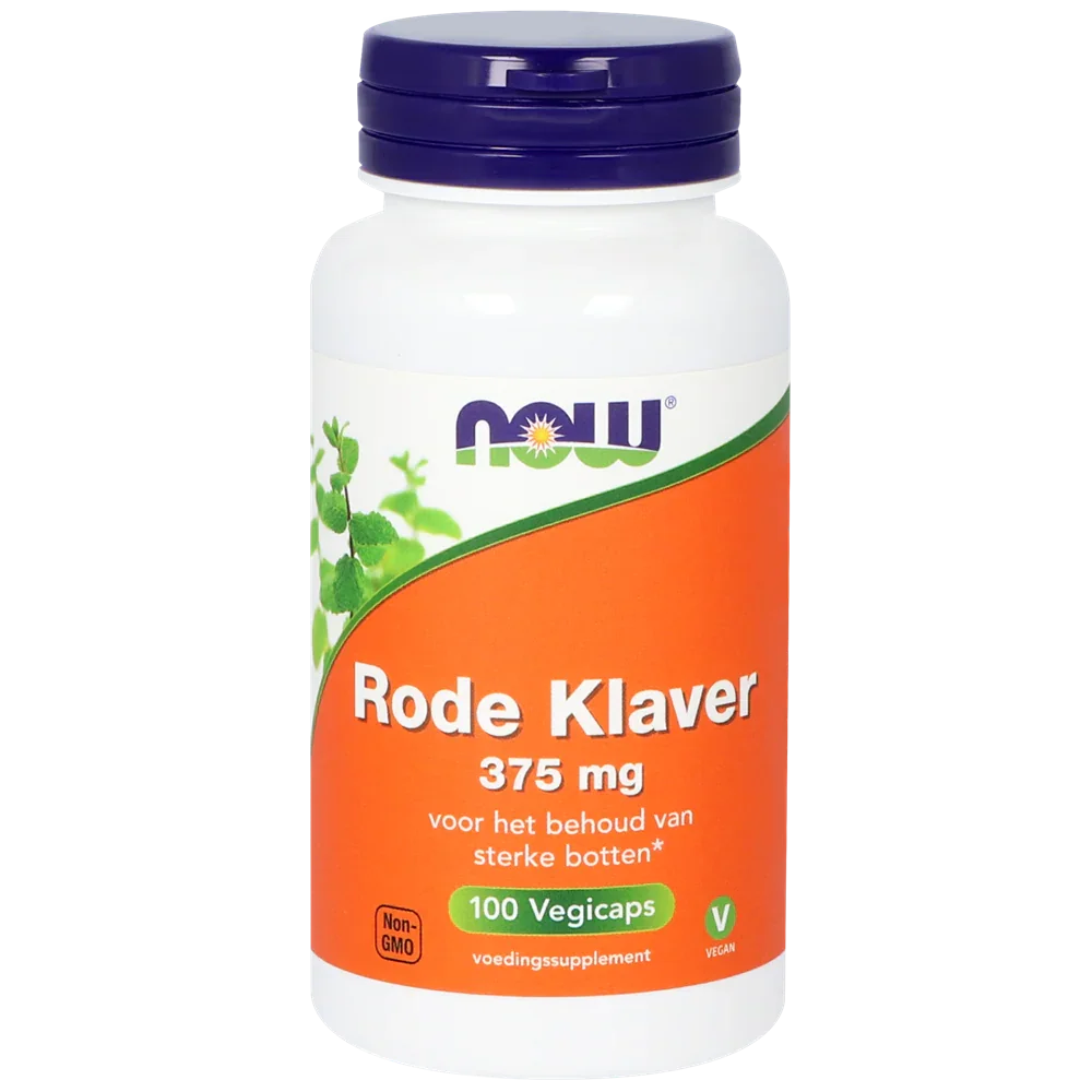 NOW Rode klaver 375mg 100 Vegetarische capsules