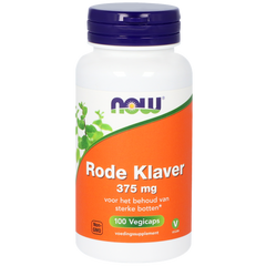 NOW Rode klaver 375mg 100.00 Vegetarische capsules