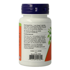NOW Mariadistel extract en curcuma 60.00 Vegetarische capsules