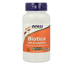 NOW Biotica 4x6 acidophilus 60.00 Vegetarische capsules