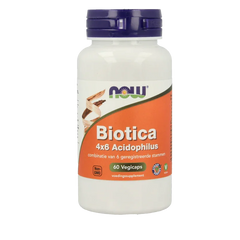 NOW Biotica 4x6 acidophilus 60 Vegetarische capsules