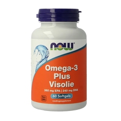 NOW Omega-3 Plus 360mg EPA 240mg DHA 60 Softgels